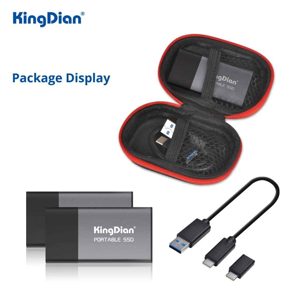 KingDian внешний жесткий диск SSD 1 8 ''USB3.0 P10 120 ГБ 250 500 ТБ 2 Внешние накопители для