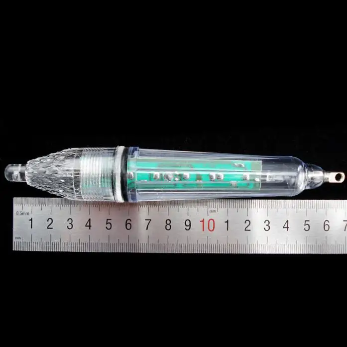 Светодиодный светильник для рыбалки 17 см с глубокими каплями разноцветный