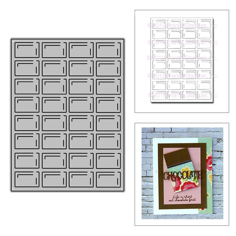 

2021 New Chocolate Bar Panel Metal Cutting Dies for DIY Scrapbooking Decoration and Card Making Paper Craft Embossing No Stamps