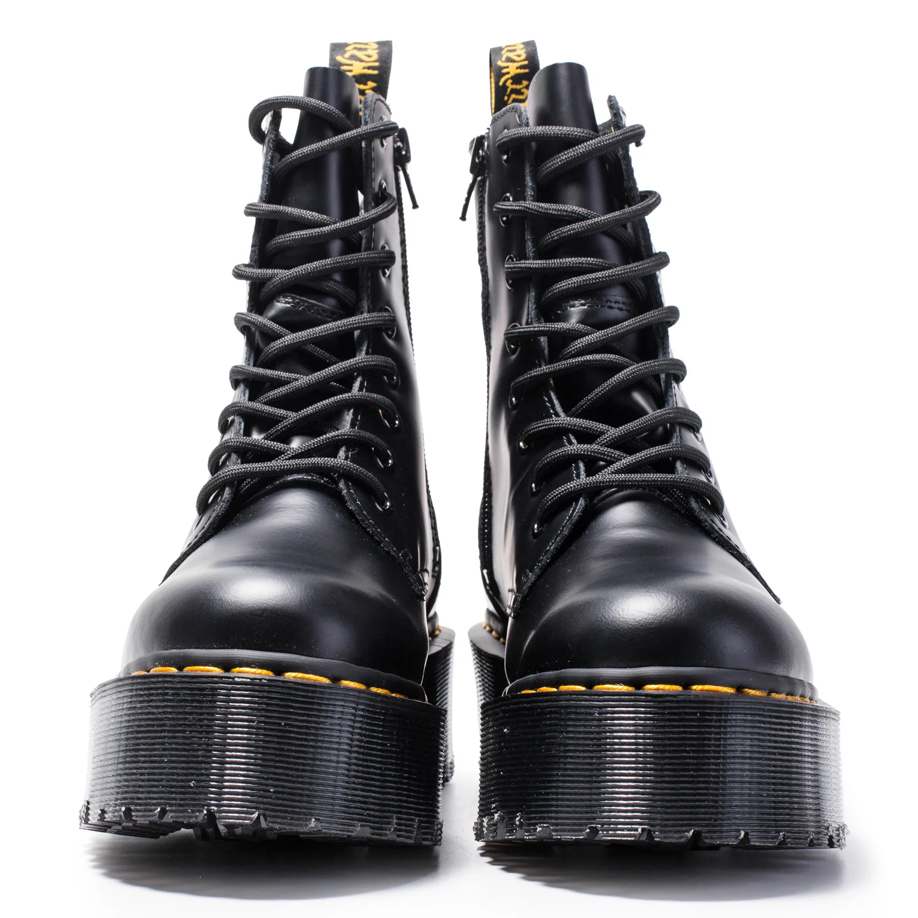 Size34-41 женские мотоциклетные ботинки на массивном каблуке; сезон осень; коллекция года; модные армейские ботинки с круглым носком на шнуровке; женская обувь