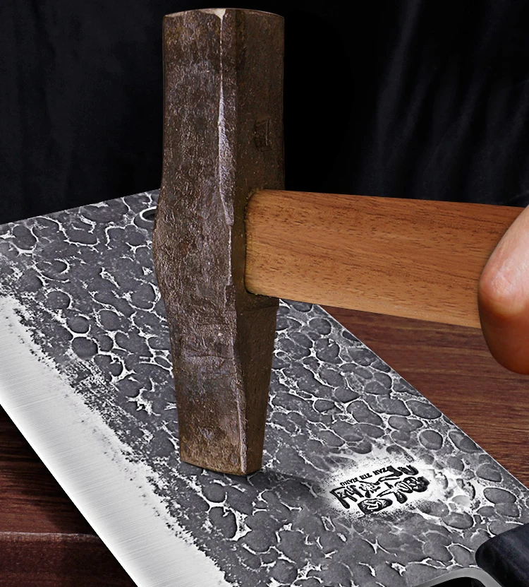 Hand forged slicing knife kitchen sharp chopping meat cleaver chef special Tang Knife 5CR15MOV steel | Дом и сад