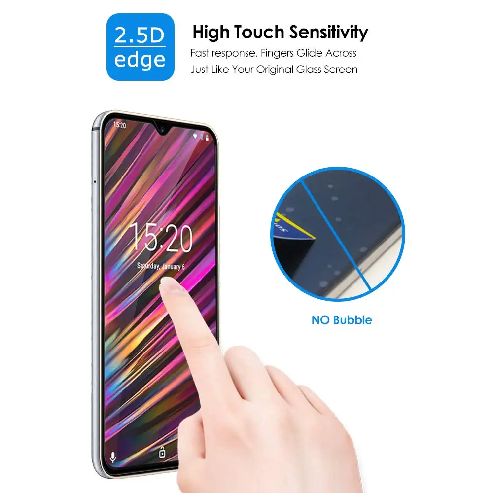 Полное покрытие из закаленного стекла Для Doogee N20 защитная пленка, стекло на Для Doogee N20 Y9 Plus Защита 9h