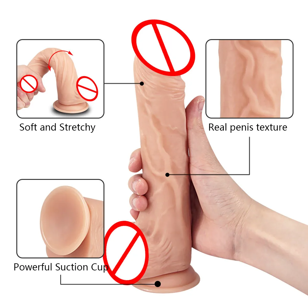 Реалистичный фаллоимитатор Анальная пробка реалистичный сильный член