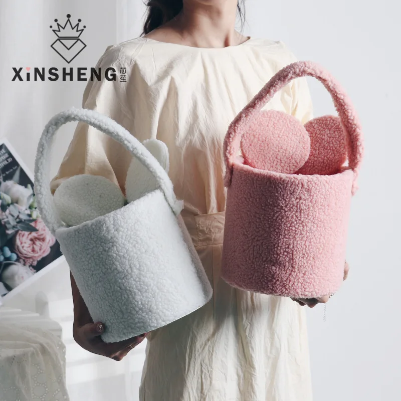 Креативный бархатный портативный цветочный горшок Микки Цветочная коробка