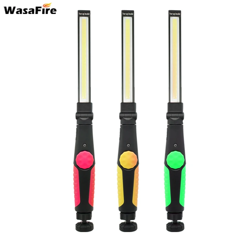 Портативный USB Перезаряжаемые светильник встроенный Батарея COB вспышка