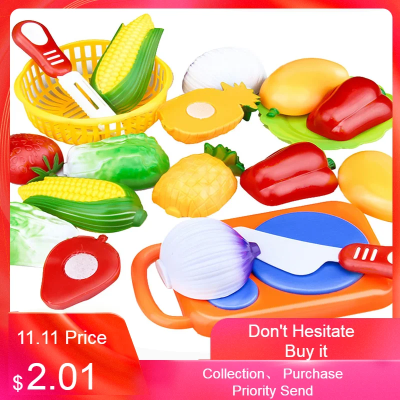 12 шт. нарезка фруктов забавная милая игрушка для овощей ролевые игры детские