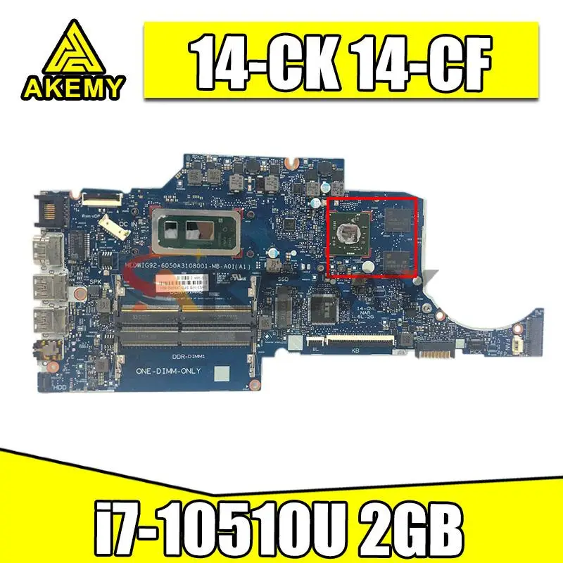 

Материнская плата для ноутбука HP 14-CK 14-CF 14-CR 14S-CF 14S-CR 240 G7 6050A3108001