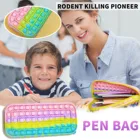 Чехол для карандашей, милый силиконовый чехол для карандашей простой версии, водонепроницаемый чехол для хранения