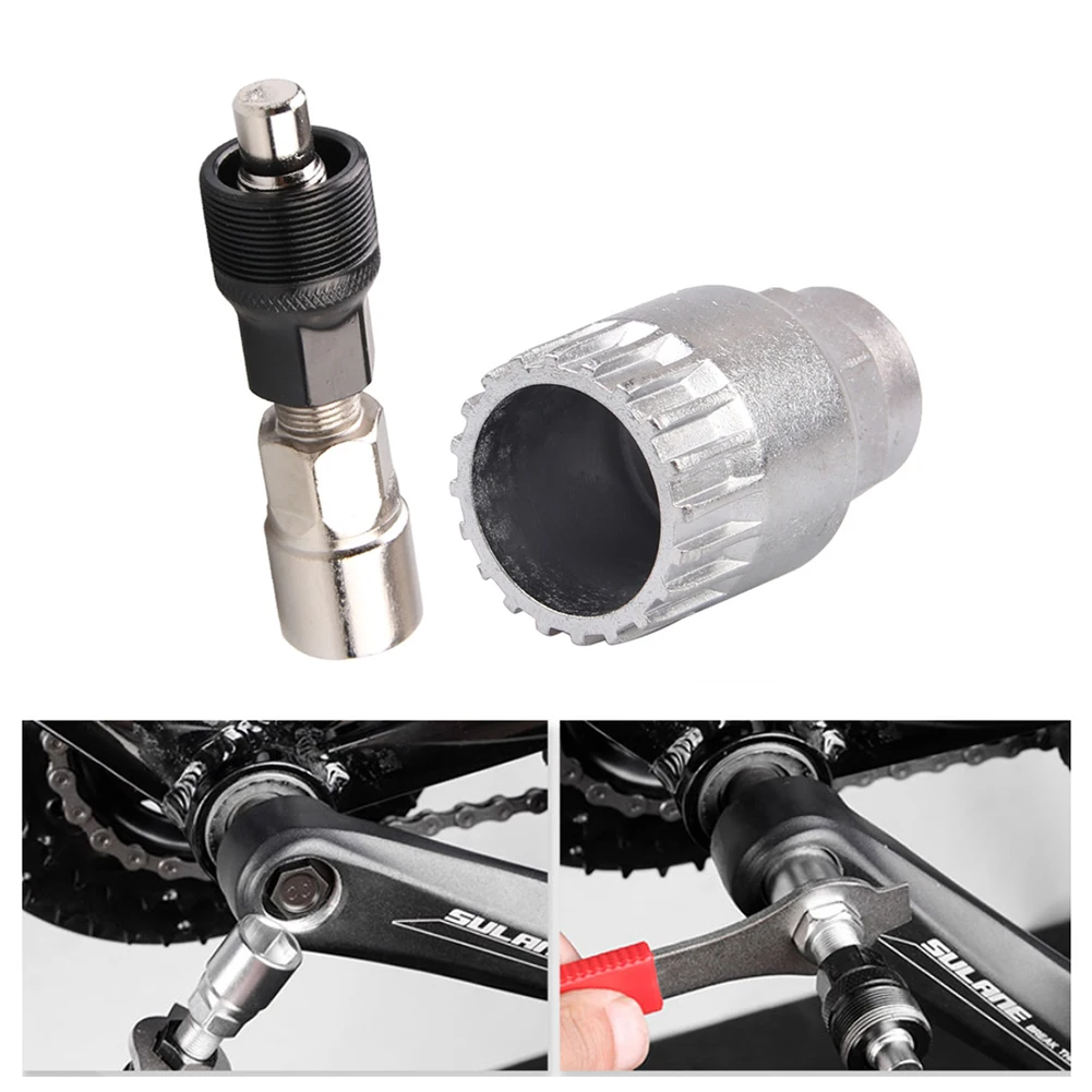 

Bicycle Bikes Crank Wheel Extractor Bottom Bracket Cycling Mountain Crankset Pedal Remover Repair Tool for Bicycle Tools