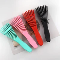 1pc greenpink detangling hair brush handle bright colors magic tangle comb shower massage scalp comb salon hairdressing octopus