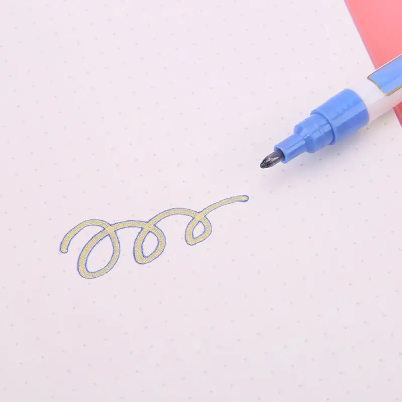 

8 Colors Double Line Outline Pen Glitter Fluorescent Marker DIY Writing Drawing