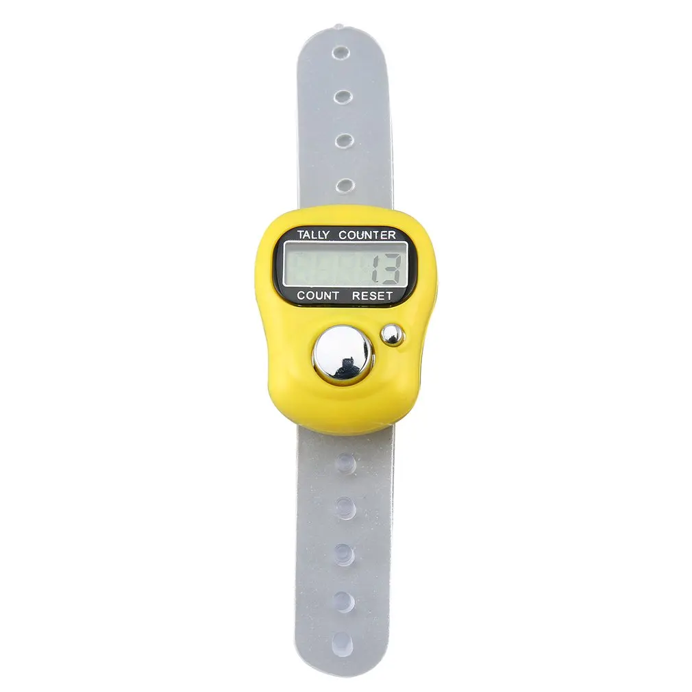 1 шт. креативный стежок счетчик рядов ЖК-дисплей электронные цифры кольцо для