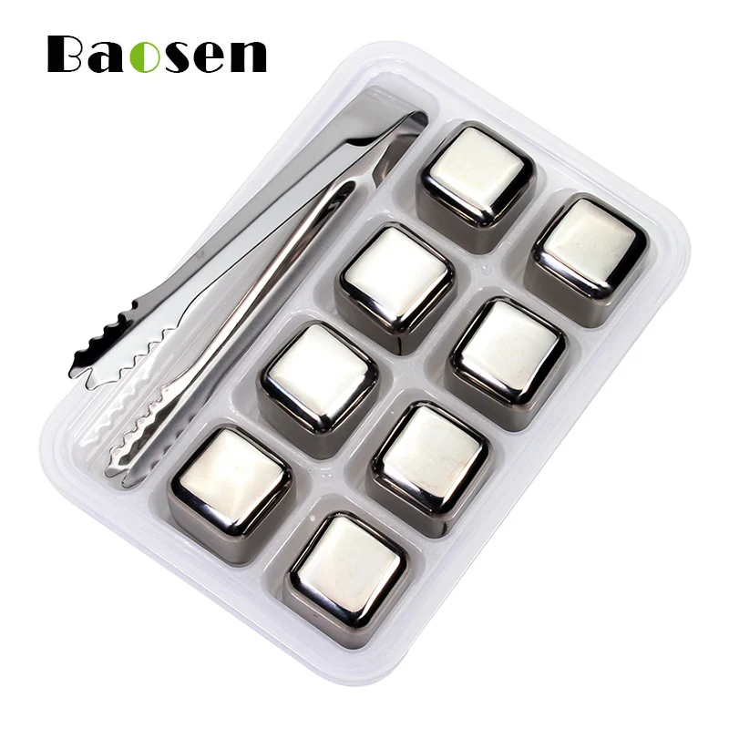 Бокалы Для Вина Baosen из нержавеющей стали многоразовые охладители для вина пива