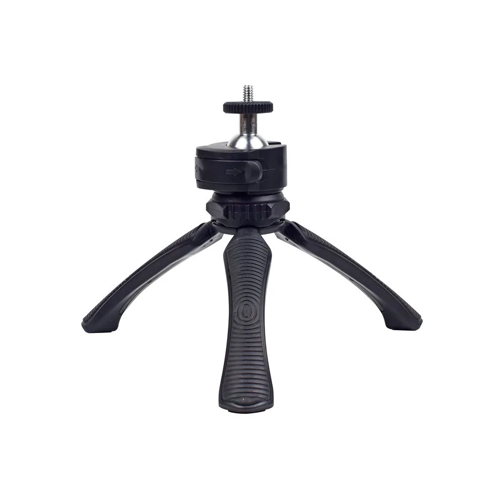 Черный Мини Настольный Штатив с шаровой головкой для GoPro Hero SJCAM SLR кронштейн для камеры подставка с держателем для смартфонов Iphone Xiaomi - Цвет: Черный