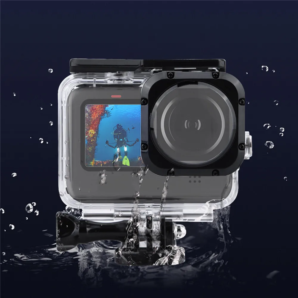 

For GoPro HERO9 MAX Action Camera Housing Case Waterproof Case For Diving Swiming