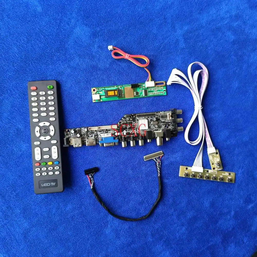 

Для CLAA140WA01A/QD14WL01 30-контактный низковольтного дифференциального сигнала цифровой сигнал DVB 1280*768 USB VGA HDMI-Совместимость DIY KIT 1-CCFL ЖК-дисплей дис...