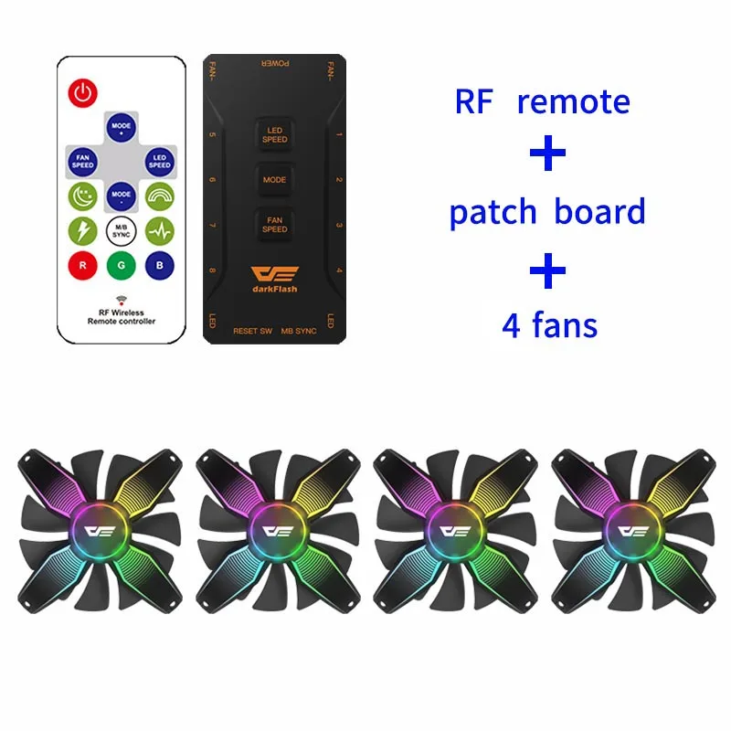 4fan Aigo Talon pro, 120 мм, чехол для компьютера, вентилятор, кулер для процессора, Охлаждающий радиатор, 12 В, без рамки, RGB, охлаждающий вентилятор для процессора, тихий, для Inter и AMD - Цвет лезвия: 4fan