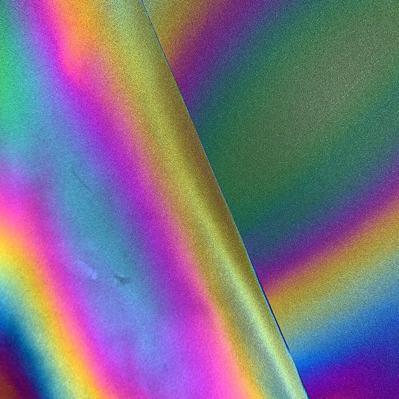 Светоотражающий Радужный светильник из 100% полиэстера 45 см * 130 см|Ткань| |