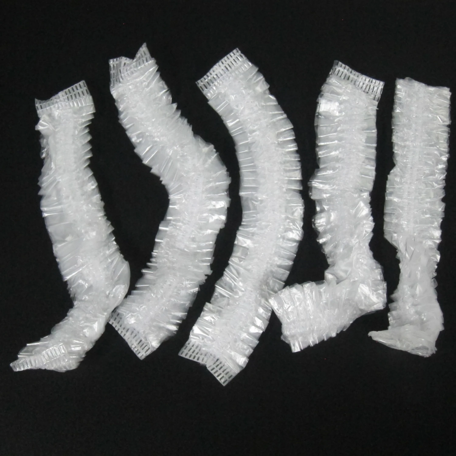 100 шт. одноразовые пластиковые шапочки для душа женские и мужские