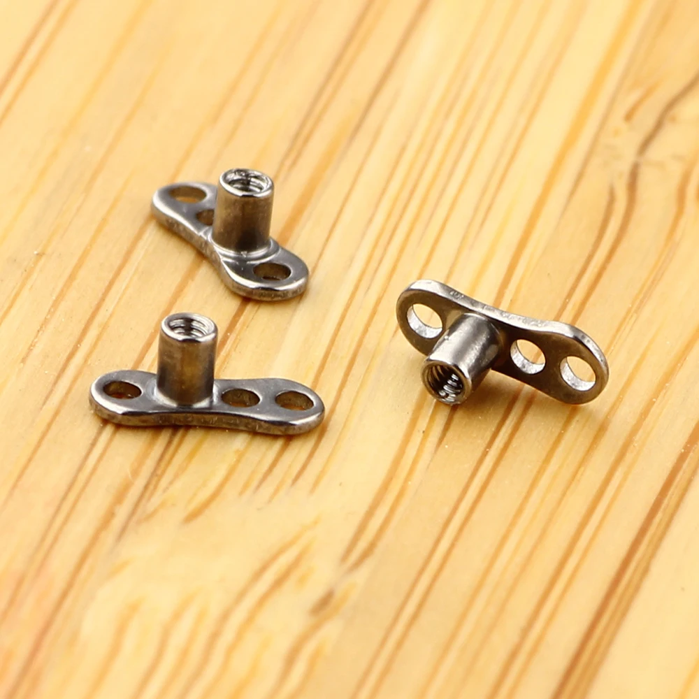 JUNLOWPY 14 г Титан 316L нержавеющая сталь кожные анкерные основы внутренняя нить