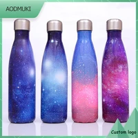logo custom 500ml starry sky series thermos vacuum bottles stainless steel water bottles drinkware portable outdoor sport cups