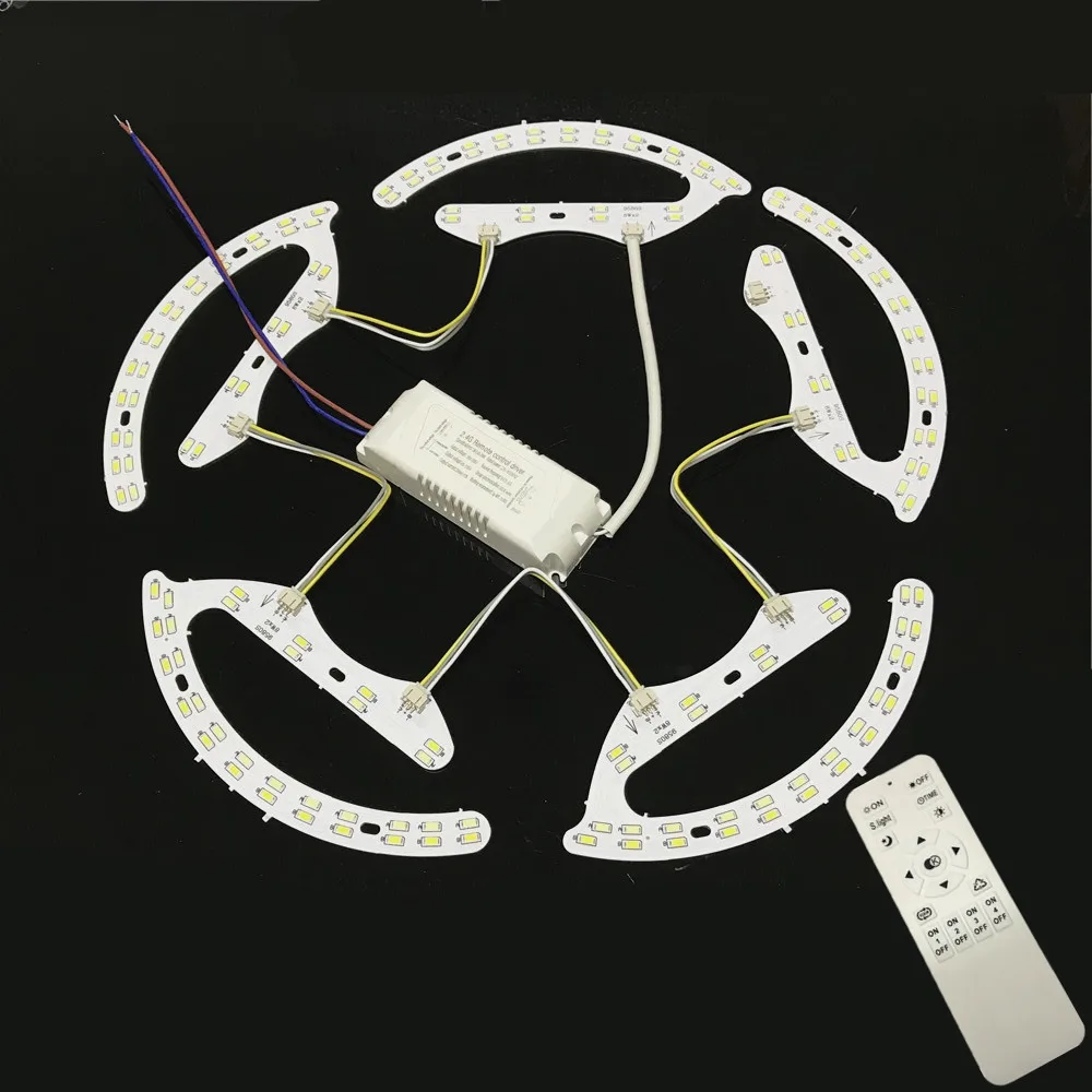 Новинка светодиодный Круглый Магнитный потолочный светильник 48 Вт 64 80