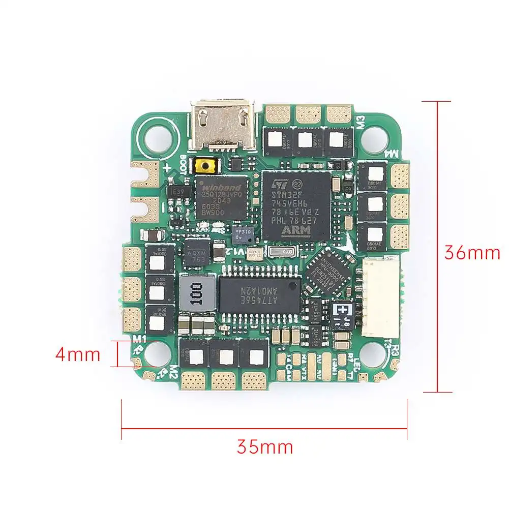 IFlight Beast-CONTROLADOR DE VUELO H7 55A F7 2-6S BLHeli-S, placa AIO, ESC todo en uno, pila de vuelo para Dron de carreras con visi&oacute;n en primera persona-5