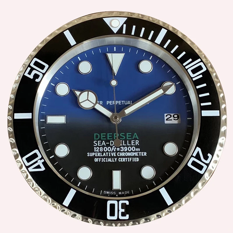 Металлические художественные часы с функцией подсветки высшего качества