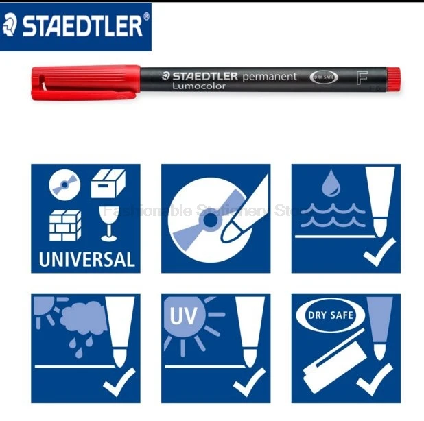 STAEDTLER 318 WP4 0 6 мм 4 цвета художественные маркерные ручки набор быстросохнущие