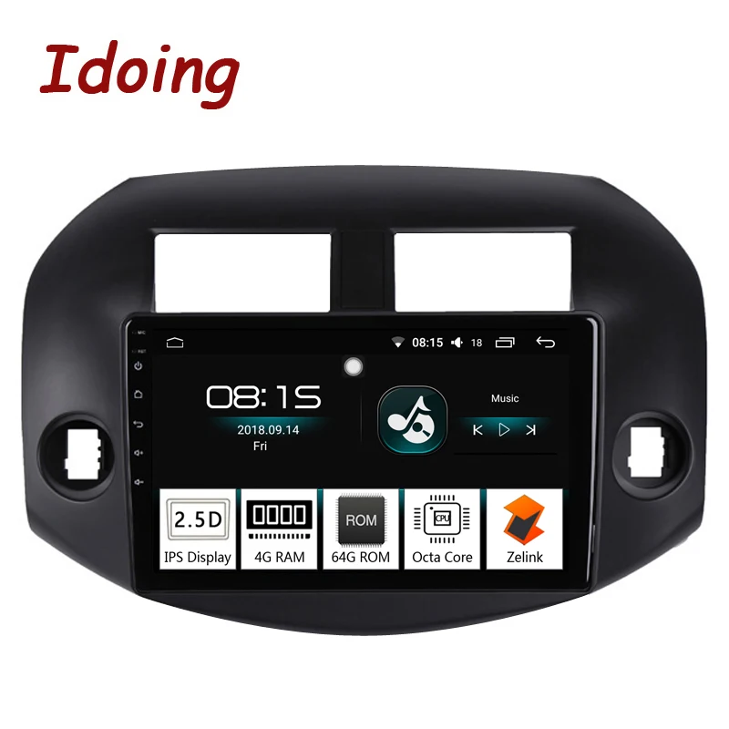 Автомагнитола Idoing на Android 10 2 мультимедийный проигрыватель с экраном 8 0 дюйма 4 Гб +