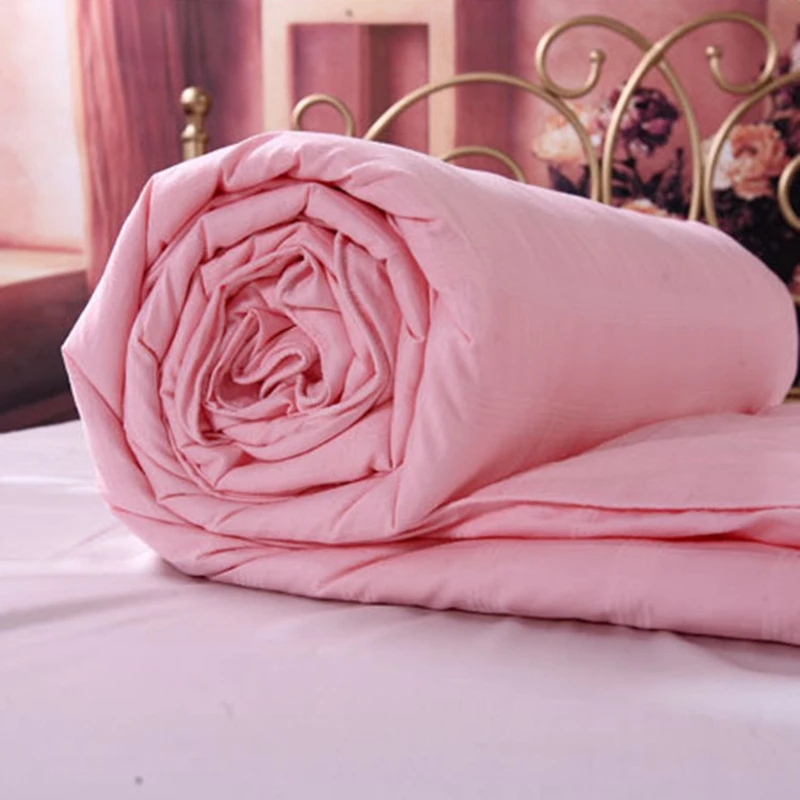 

Summer Autumn Winter Silk Blankets 100%Mulberry Silk Quilt Quality 1000%Cotton Duvet Cover Home Silk Comforter Accept Custom