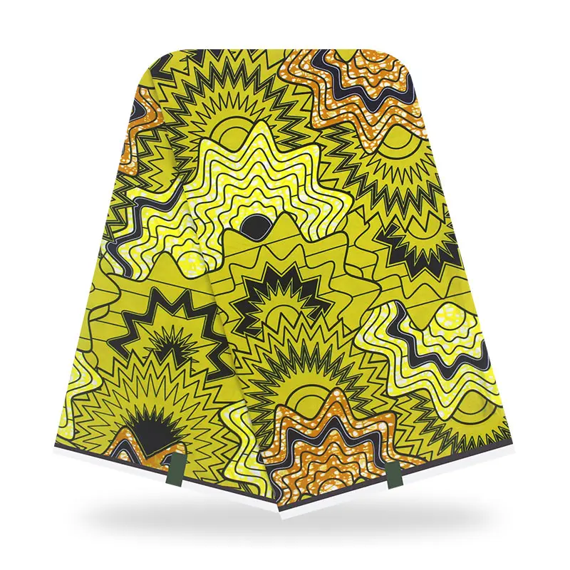 

Original African Wax Prints Fabric Soft 100% cotton 6 yards Real African Wax for African Tissue Fabric Y819-25