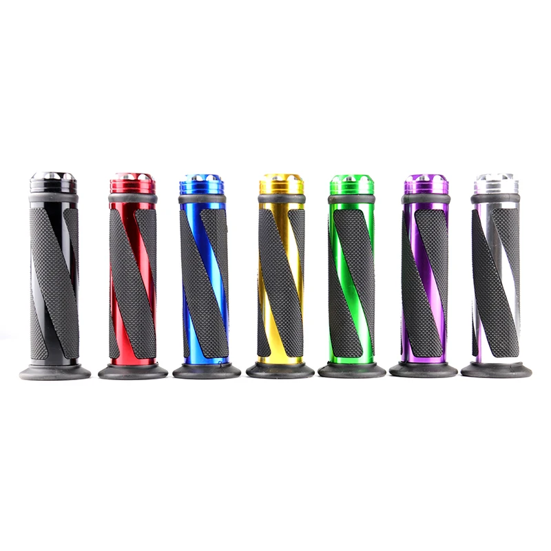 

Universal Motorcycle 22m Grips Pedal Bike Aluminum Hand Rubber Grips Scooter Refit 7/8" Handlebar Grips Retro Cheap Handle Grip
