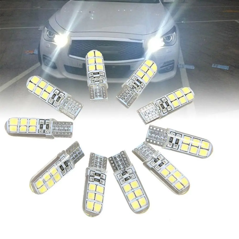 10 шт. универсальные автомобильные лампы T10 194 W5W COB 2835 SMD 12 светодиодов 2 Вт |