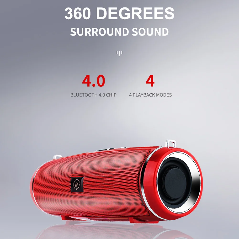 Портативный Мини Bluetooth динамик с AUX/USB/TF слот для карты двойной драйвер