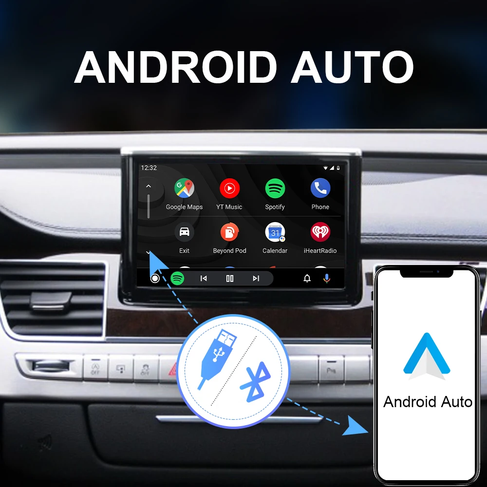 Модуль ISUDAR для Apple беспроводной Carplay Android автомобильный AUDI B9 A5/S5/A4/A3/A1 A6 A7 A8 Q2 Q3 Q5 Q7 S5