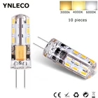 Светодиодная мини-лампа G4 3014 SMD с углом свечения 360, 10 шт.
