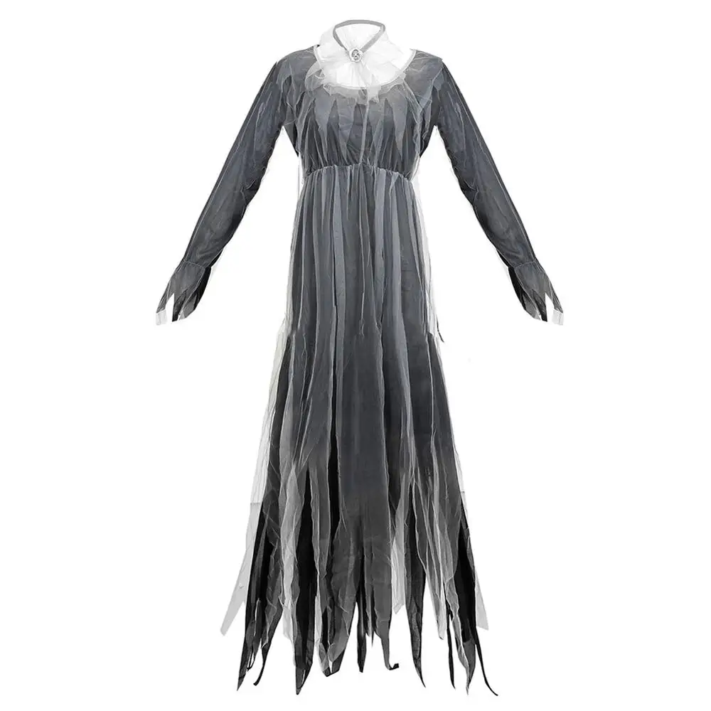

Платье невесты с зомби на Хэллоуин, женский косплей, костюм призрака вампира, страшное маскарадное платье, одежда большого размера для взро...