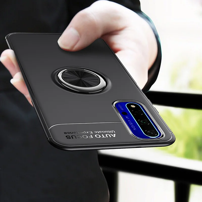 Автомобильный Магнитный Невидимый кольцевой кронштейн из ТПУ для Huawei Nova 5T чехлы