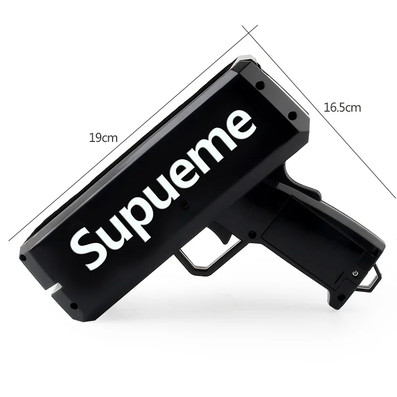 

2021 New style wedding money banknote gun for carnival party props for jet toy anniversary christmas funny throw money super gun