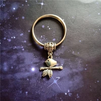 little bird keychain cute keychain animal keychain creative christmas gift animal jewelry branches key chain