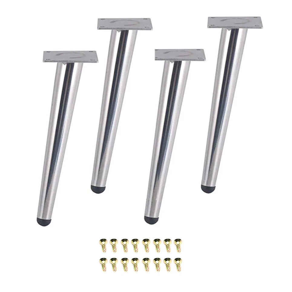 4 шт. серебристые регулируемые ножки для мебели из нержавеющей стали| |