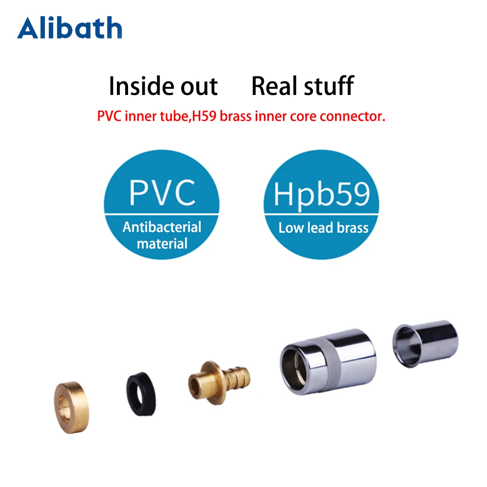 ПВХ высокого давления Гладкий шланг для душа утолщение анти обмотки ванны