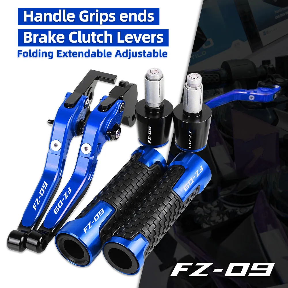 

FZ-09 Motorcycle Brake Clutch Levers Handlebar Hand Grips ends For YAMAHA FZ09 2013 2014 2015 2016 2017 2018 2019 2020 2021