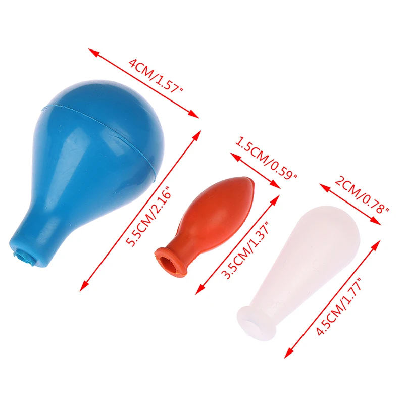 1Pc Blue Rubber Pipette Filler Bulb for 2ml 5ml 10ml Glass laboratory Dropper Cap Accessories High Quality | Канцтовары для офиса