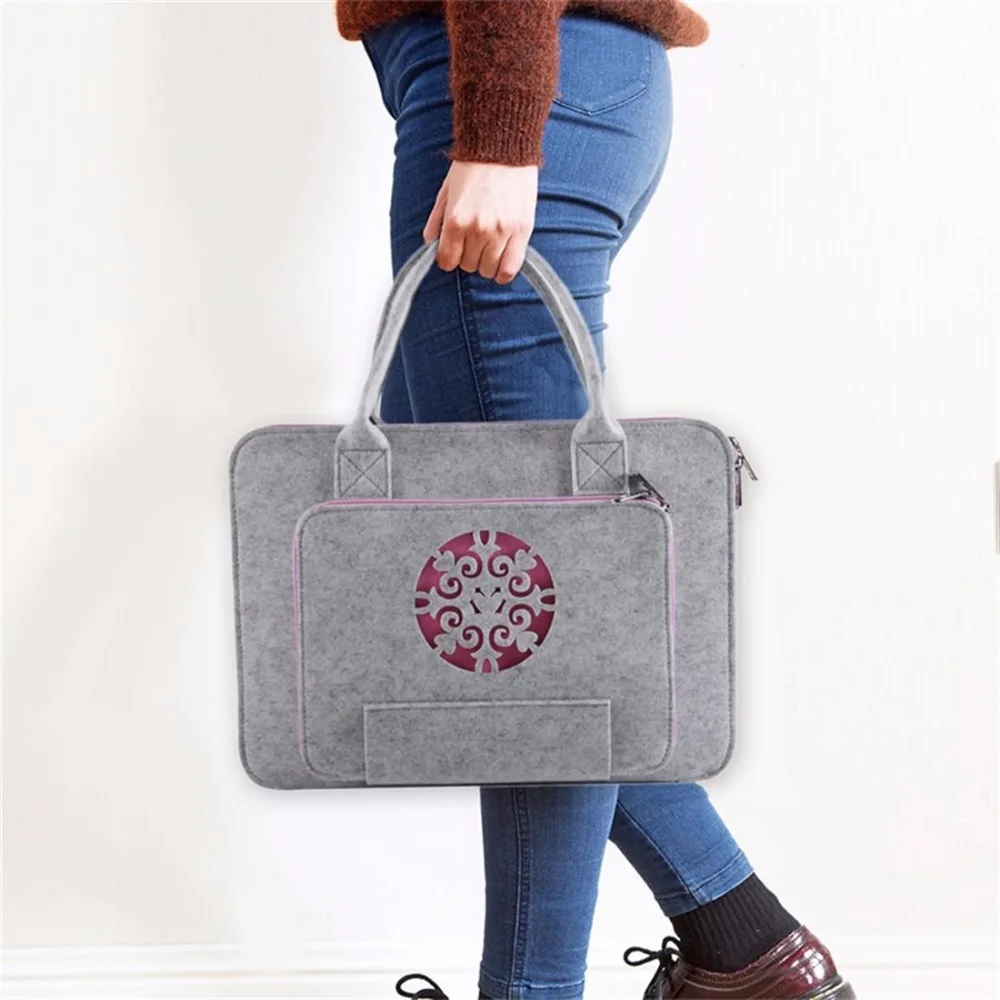 HECULAS фетровая сумка для ноутбука, портфель для ноутбука, сумка для Macbook Air Pro retina, 13/15 дюймов, чехол для мужчин и женщин, универсальный