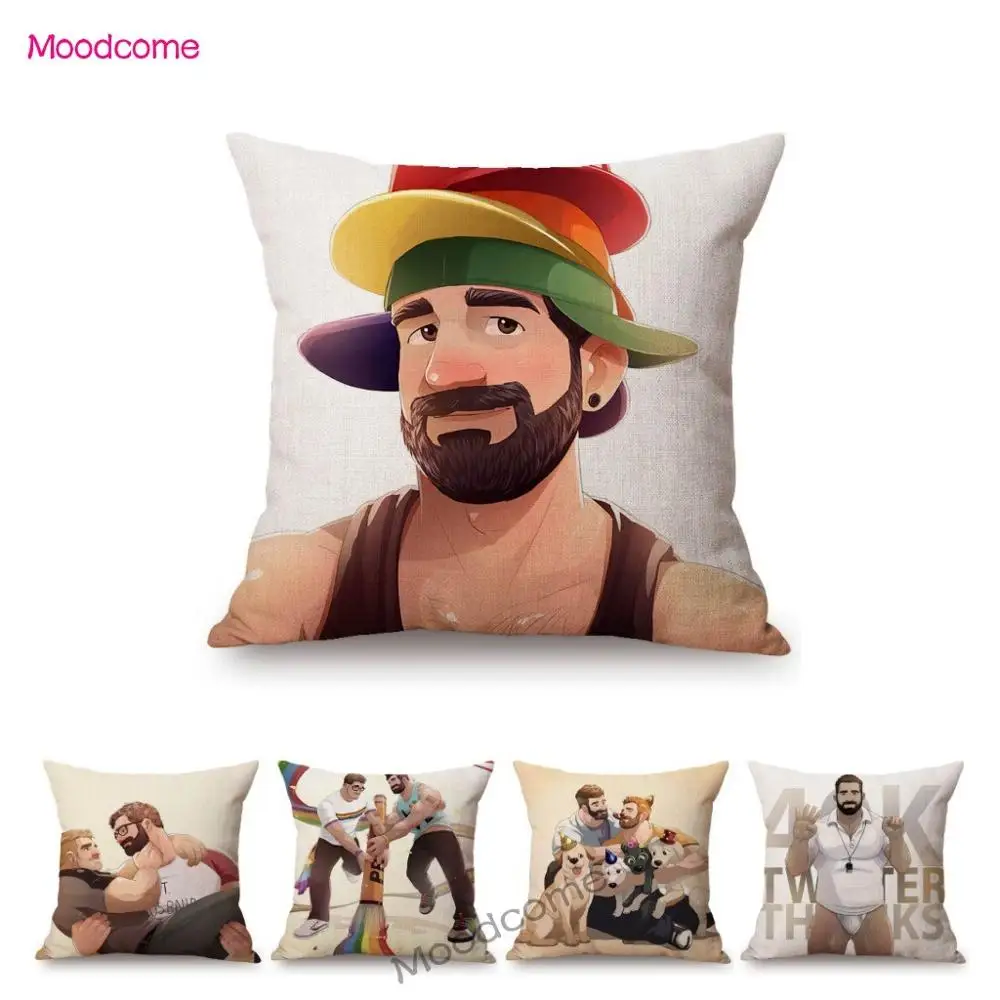 Милая Радуга гей арт сексуальный мальчик мускулистый парень эскиз горячий