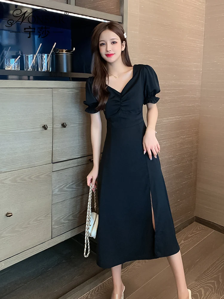 Ранняя весна 2021 Новинка элегантное платье для женщин Ретро фасона Slim шифоновые с