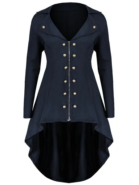 Популярный винтажный женский длинный тренчкот в викторианском стиле стимпанк с