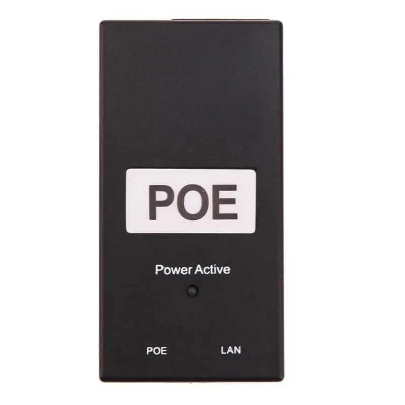POE блок питания DC адаптер 24V 0.5A 24W настольный инжектор Ethernet видеонаблюдения